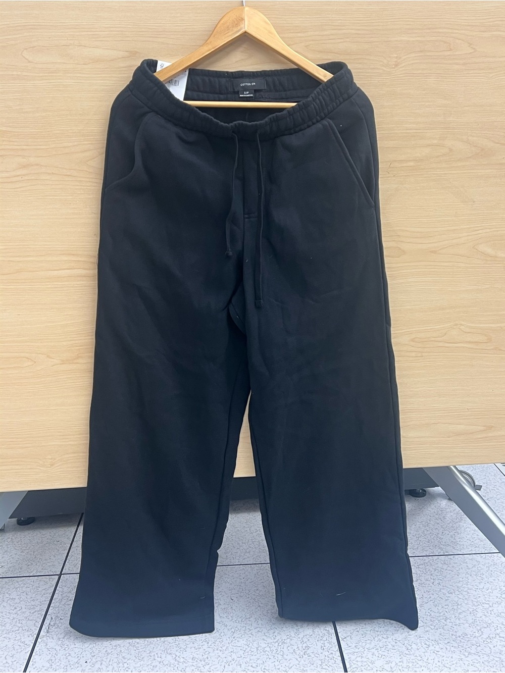 Cotton On Black Drawstring Relaxed Joggers